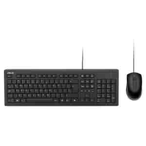 Tipkovnica in miš Asus USB-A desktop U2000 SLO črna Copilot tipka (90-XB1000KM00240-)