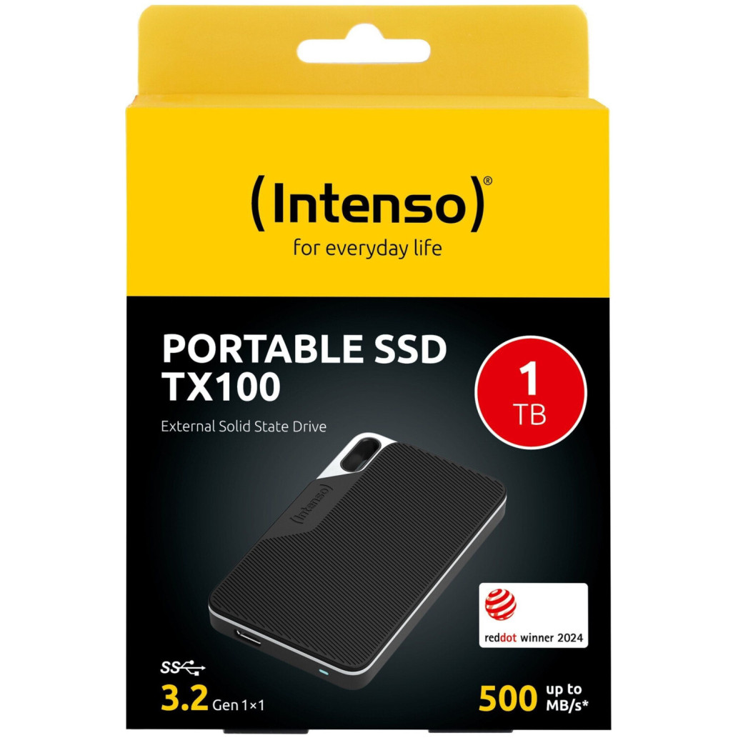 Prenosni SSD 1TB Intenso TX100 USB 3.2 - črn - slika 2