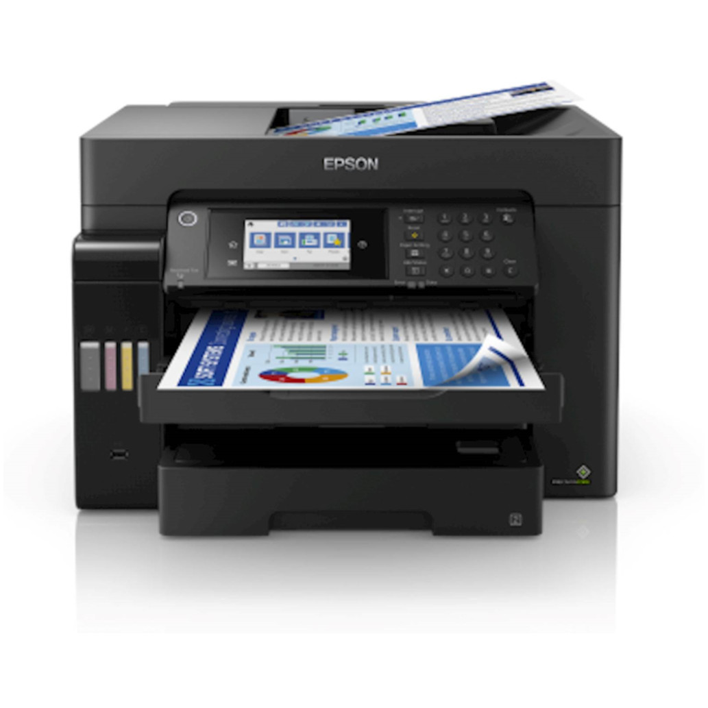 Tiskalnik multifunkcijski brizgalni barvni Epson EcoTank Office Pro A3 L15150 A3 duplex tisk duplex skeniranje faks USB LAN WiFi 25ppm (C11CH72402)