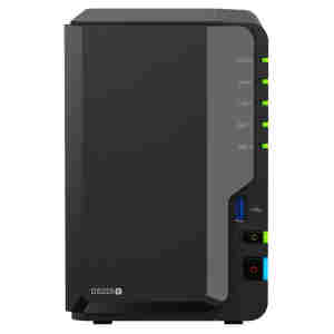 NAS ohišje Synology DS225+ 2x3.5'' SATA HDD/SSD Intel Celeron J4125 4-core (4-thread) 2.0 GHz 2GB DDR4 non-ECC 1xRJ-45 1GbE 1xRJ-45 2.5 GbE 2xUSB 3.2 Gen1