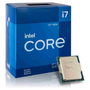 Procesor Intel 1700 Core i7 12700F 12C/20T 2.1GHz/4.9GHz BOX 65W/180W brez grafike hladilnik Intel