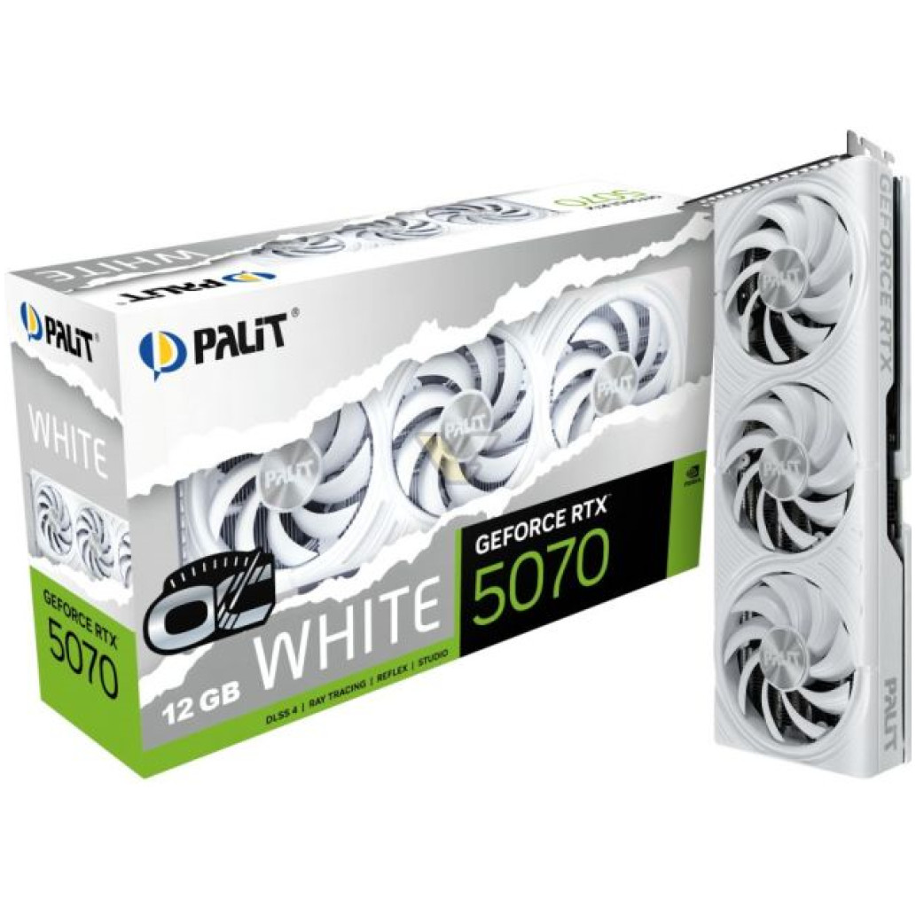 Grafična kartica nVidia RTX5070 Palit OC Bela - 12GB GDDR7 (NE75070U19K9-GB2050W)