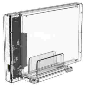 Ohišje za trdi disk 2,5 USB-C 3.1 Orico prozorno ohišje z stojalom + kabel (2159C3-CR-BP)