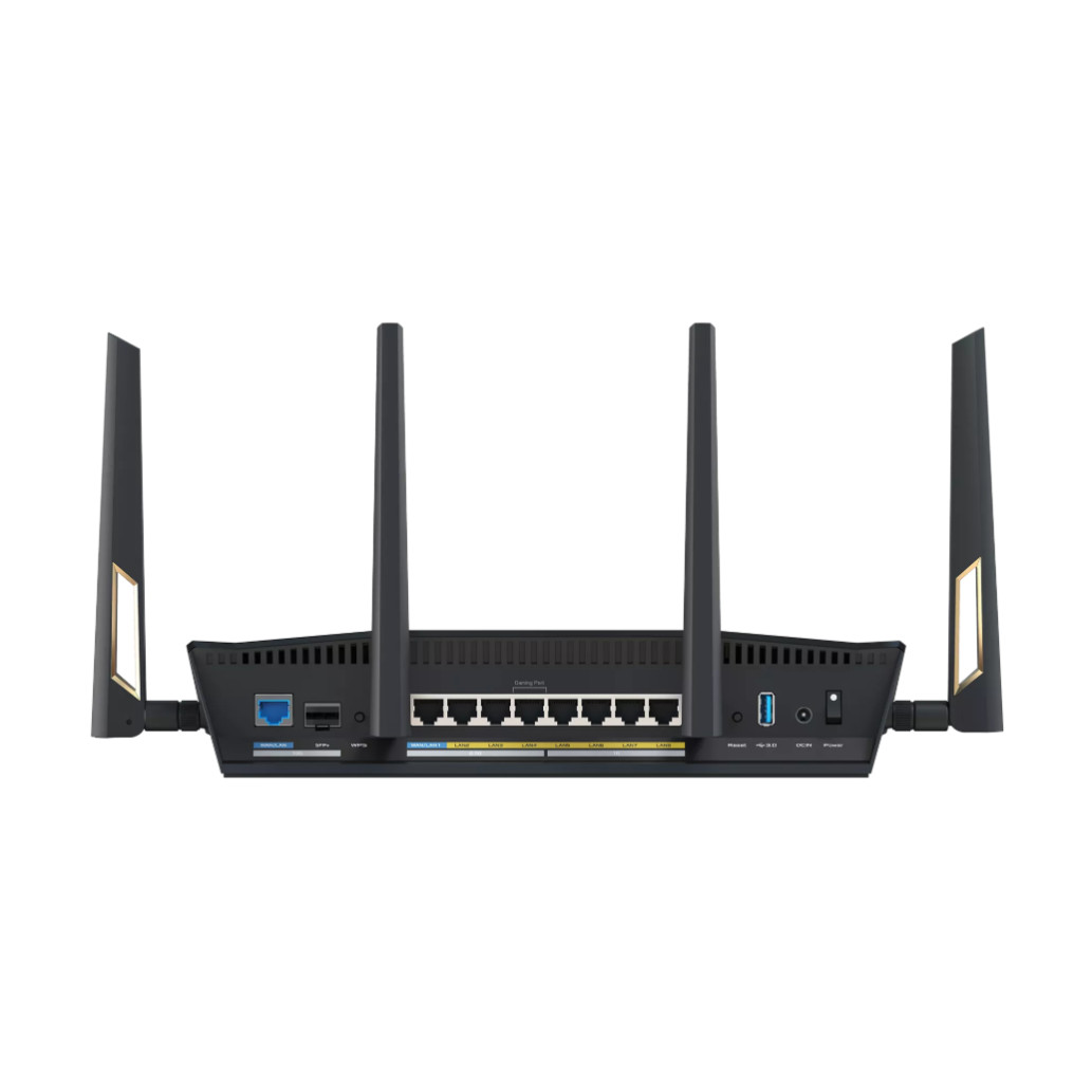 Usmerjevalnik brezžični Asus RT-BE88U WiFi7 802.11be BE7200 5400Mbit/s MESH 2xWAN+9xLAN+1xSFP+ 4x antena (90IG08V0-MO3N0V) - slika 2