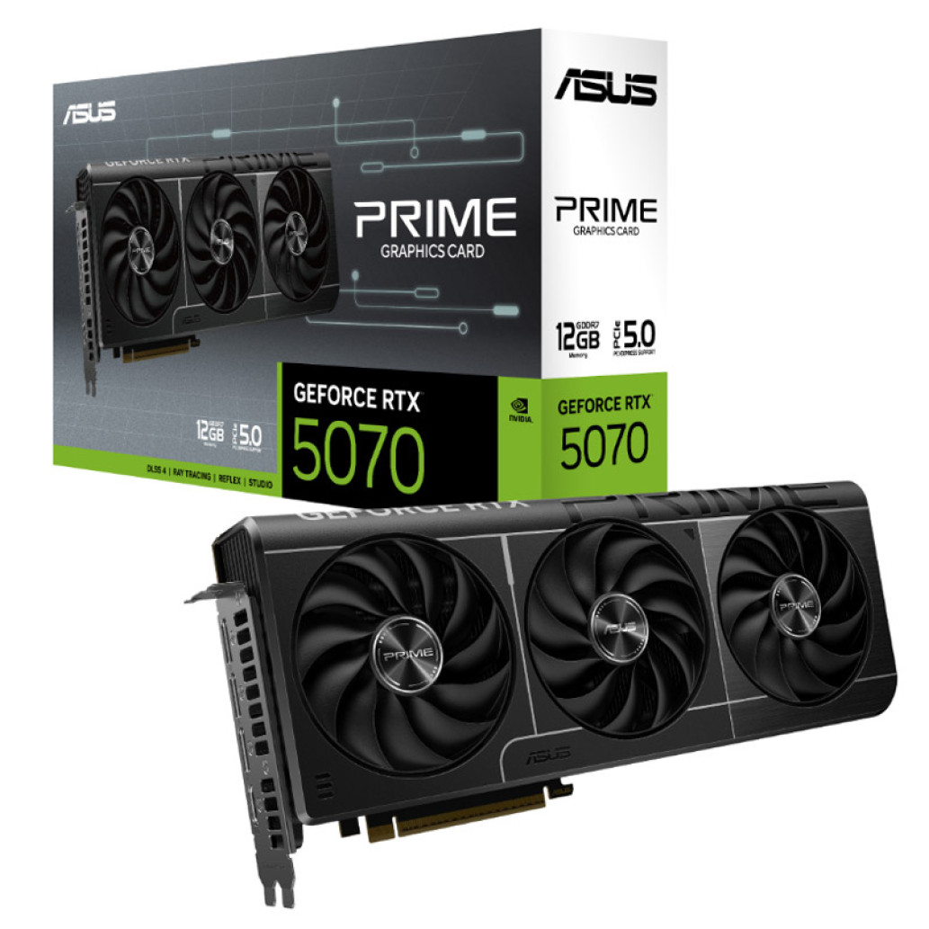 Grafična kartica nVidia RTX5070 Asus PRIME-RTX5070-12G - 12GB GDDR7 (90YV0M11-M0NA00)