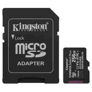 Spominska kartica SDXC 256GB Kingston Canvas Select Plus 100MB/s/85MB/s U1 V10 UHS-I +adapter (SDCS3/256GB)