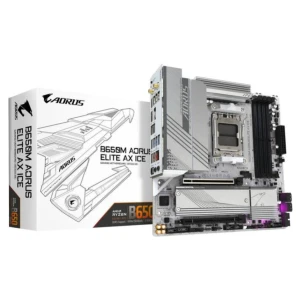 Osnovna plošča AM5 GigaByte B650M AORUS ELITE AX ICE ATX 1xHDMI 2.1 1xDisplayPort 1.4