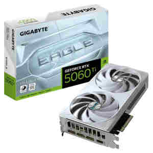 Grafična kartica nVidia RTX5060Ti GigaByte Eagle OC Ice Bela - 16GB GDDR7 (GV-N506TEAGLEOC ICE-16GD)