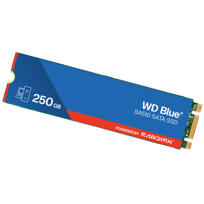 SanDisk 250GB WD Blue SA510 M.2 2280 SATA 6Gb/s SSD disk - slika 2