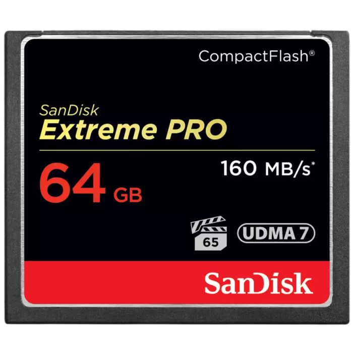 SanDisk 64GB Extreme Pro CompactFlash UDMA 7 VPG-65 spominska kartica - slika 3