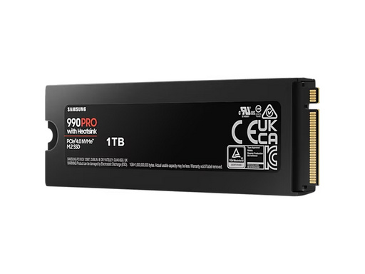 SSD 1TB M.2 80mm PCI-e 4.0 x4 NVMe, V-NAND, Samsung 990 PRO HeatSink (MZ-V9P1T0CW) - slika 4