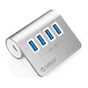 USB-C hub s 4 vhodi, 4x USB-A 3.2 Gen1, 5Gbps, ALU, ORICO M3U4-05