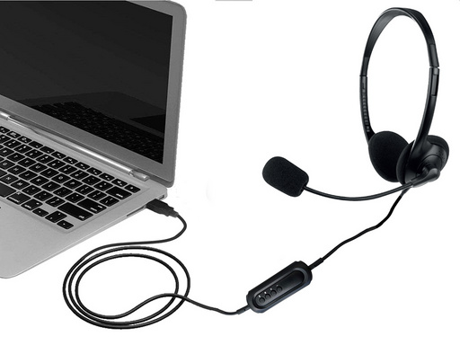 Slušalke Ewent, nadzor glasnosti, mikrofon, USB, EW3568 - slika 3