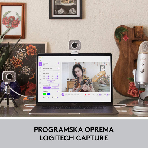 Spletna kamera Logitech StreamCam, bela, USB-C - slika 5