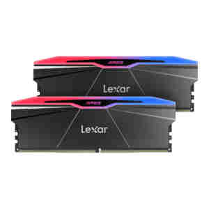 RAM DDR5 64GB Kit (2x32) PC5-51200 6400MT/s CL32 1.4V, XMP, Lexar ARES RGB, črn