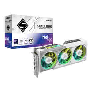 Grafična kartica Intel ARC B580 Steel Legend, 12GB GDDR6, PCIe 4.0, 3xDP, 1xHDMI, ASRock