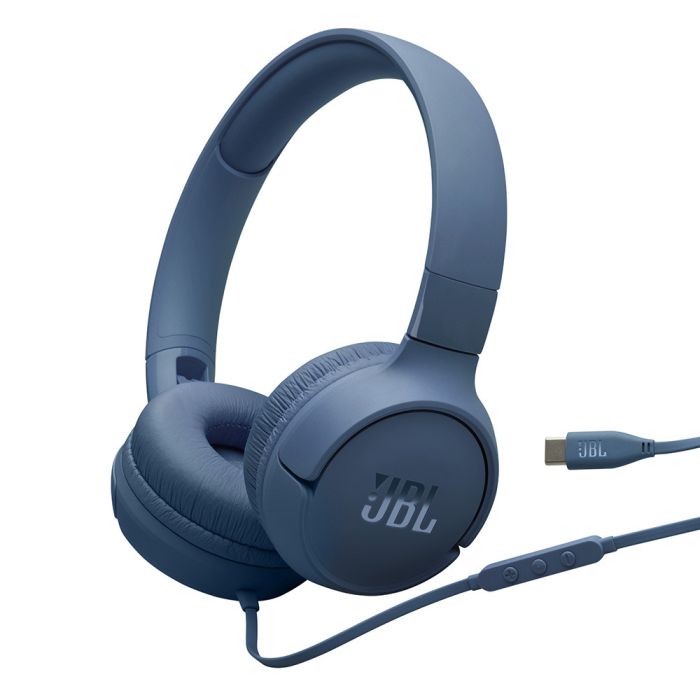 JBL Tune 520 USB-C žične slušalke, modre - slika 2