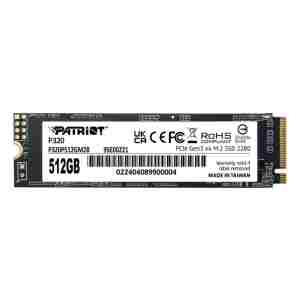 Patriot P320 512GB M.2 NVMe SSD PCIe Gen 3 x4