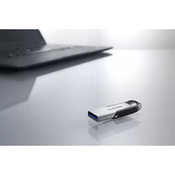 SanDisk 128GB Ultra Flair USB-A 3.0 USB ključ (moder) - slika 4