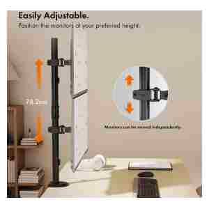 VonHaus dvojni namizni nosilec do diagonale 32 vertikalen