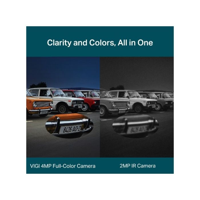 TP-LINK VIGI 4MP zunanja Full-Color Wi-Fi Pan Tilt mrežna kamera (do 2560X1440 H.265+ 30fps) - slika 3