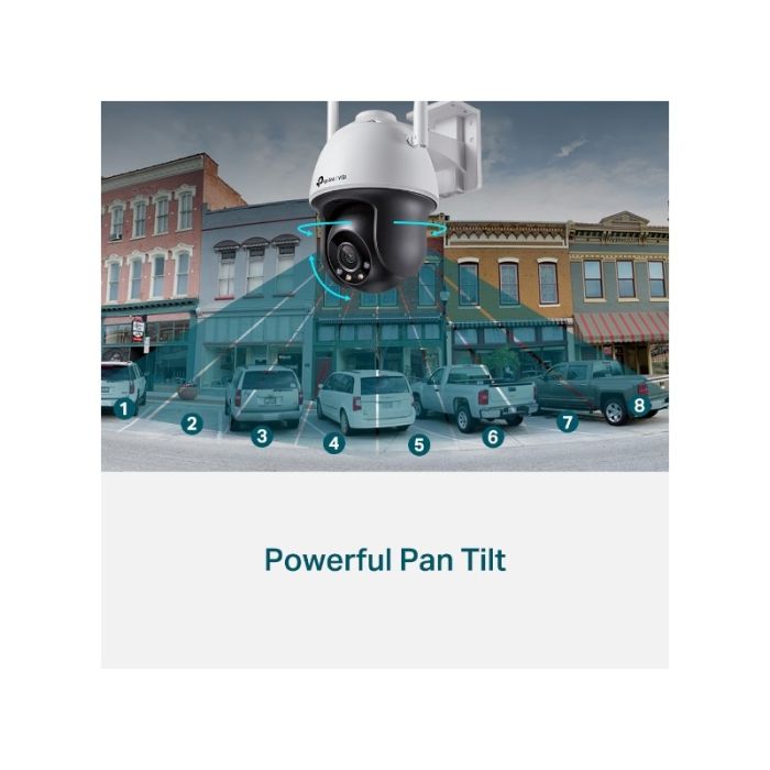 TP-LINK VIGI 4MP zunanja Full-Color Wi-Fi Pan Tilt mrežna kamera (do 2560X1440 H.265+ 30fps)