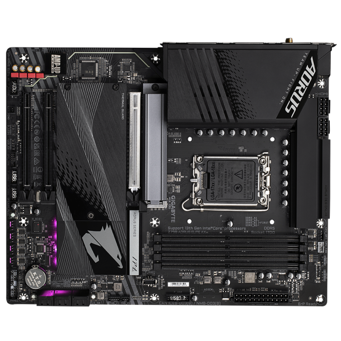 GIGABYTE Z790 AORUS ELITE AX, DDR5, SATA3, USB3.2Gen2x2, DP, 2.5GbE, WIFI 6E, LGA1700 ATX - slika 3