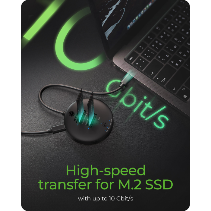 IcyBox IB-1612MCL-C31 priklopna in postaja za kloniranje M.2 NVMe SSD diskov - slika 3