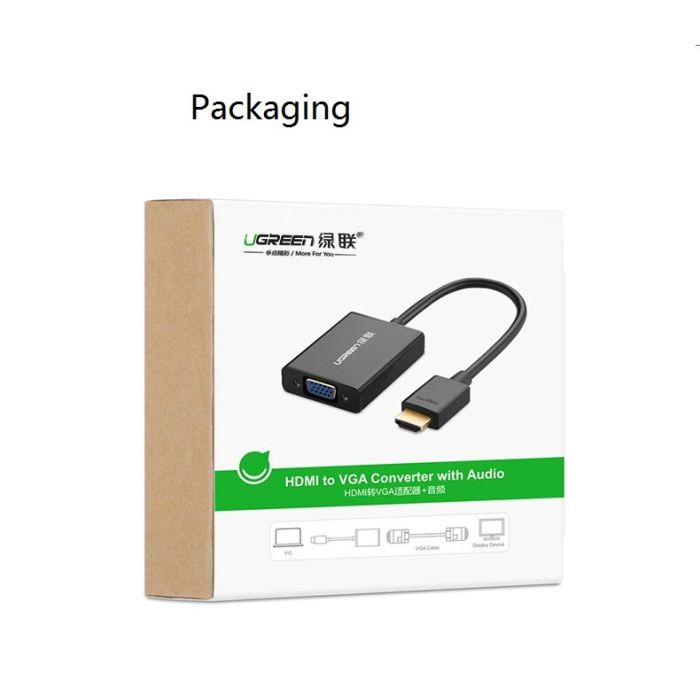 Ugreen Mini DisplayPort na HDMI (Ž) adapter črn - box - slika 3