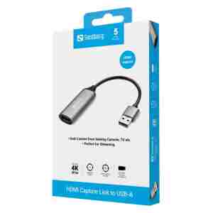 Sandberg HDMI Capture Link to USB-A video pretvornik