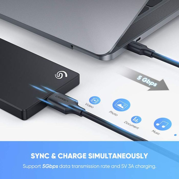 Ugreen kabel USB-C na Micro B 1m - polybag