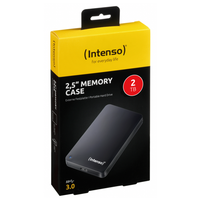 Intenso zunanji disk 2TB 2,5 Memory Case USB 3.0 - Črn