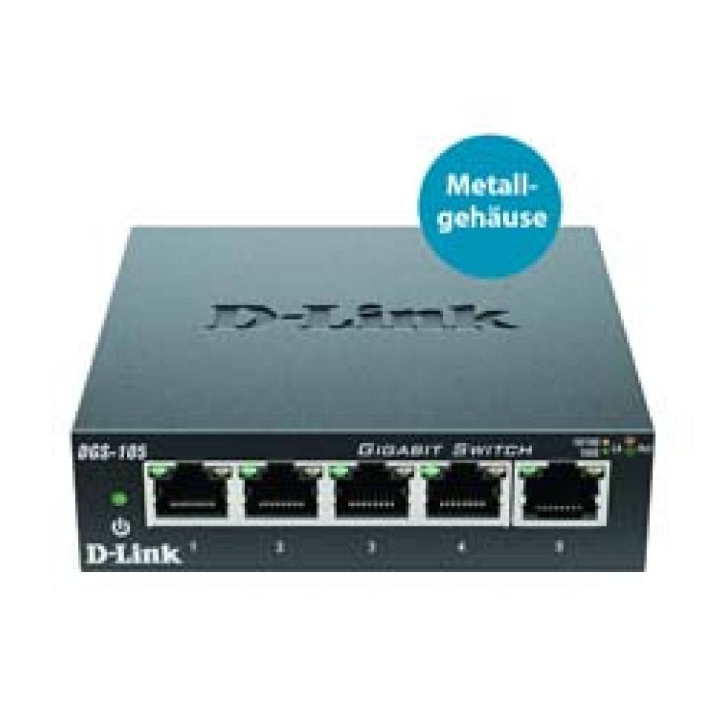 STIKALO 5-PORT D-link 100/1000 (DGS-105) - slika 3