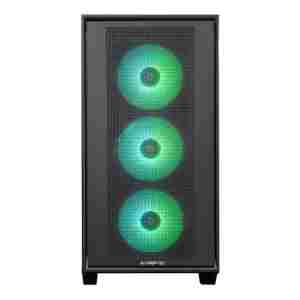 Chieftec HUNTER 3 USB-C ATX RGB ohišje, črno