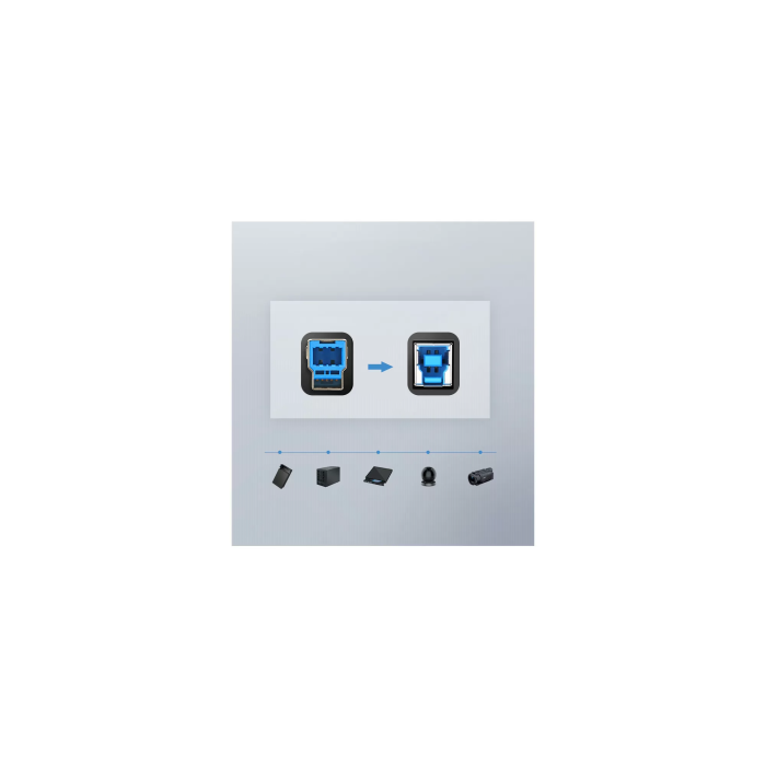 Ugreen USB 3.0 na USB-B kabel za tiskalnik/skener, 2M - 10372