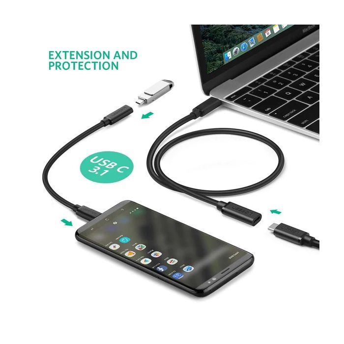 Ugreen USB-C podaljšek, 1M - PolyBag - slika 2