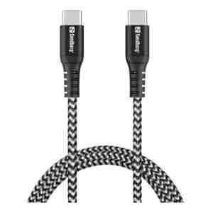 Sandberg Survivor USB-C 1M, PD 100W polnilni kabel