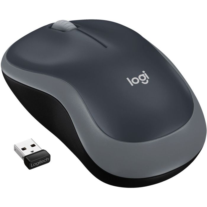 Logitech M185 Wireless mini miška, črna-siva - slika 2