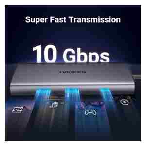 Ugreen 7v1 USB-C Hub (10Gbps USB 3.2, 4K@30Hz HDMI)