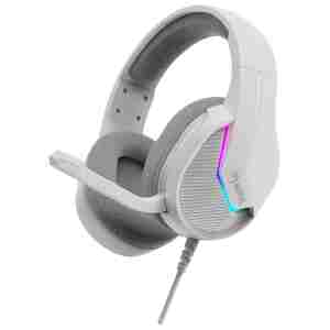 MARVO H8618 RGB WH SLUŠALKE BELE BARVE