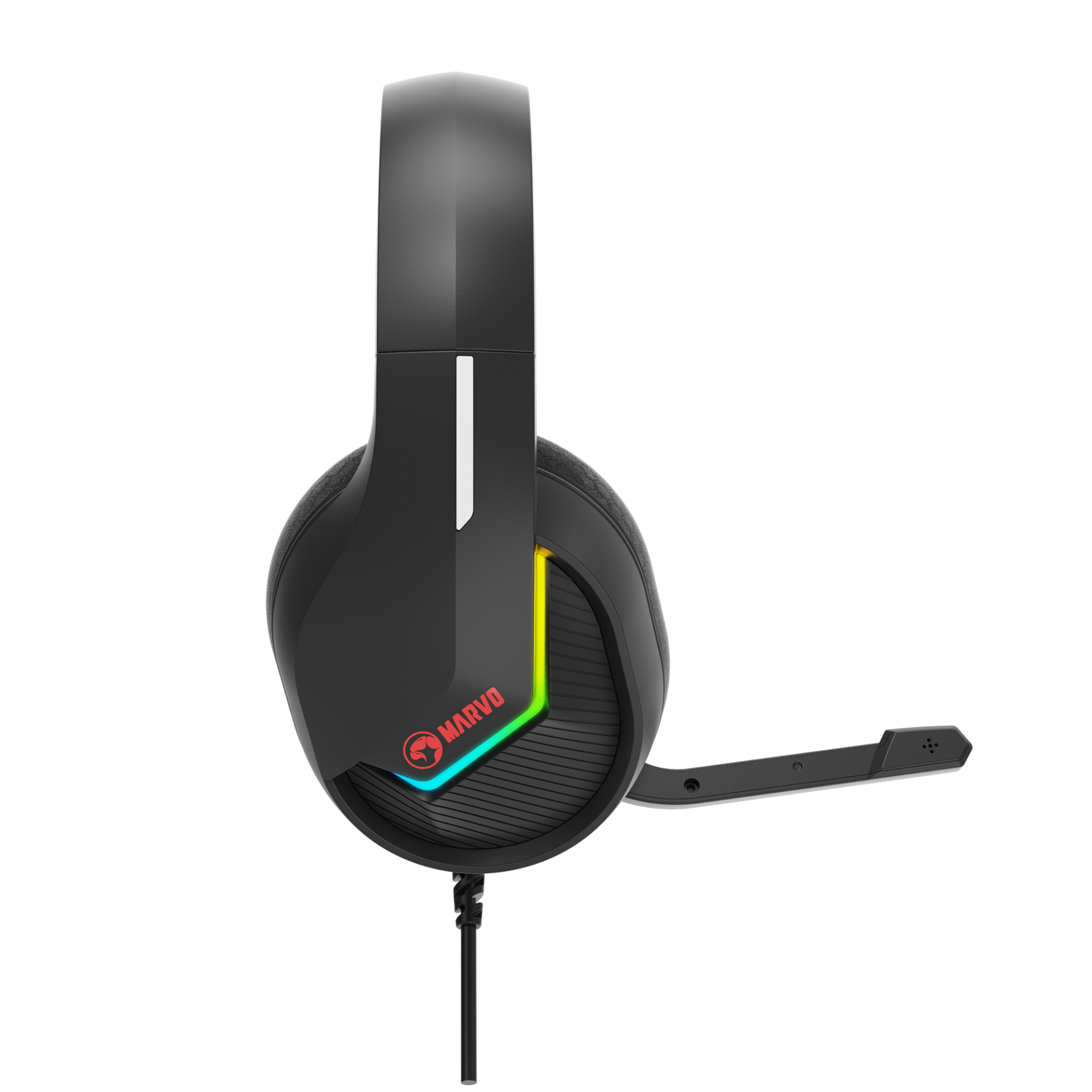 MARVO H8618 RGB BK SLUŠALKE ČRNE BARVE - slika 3