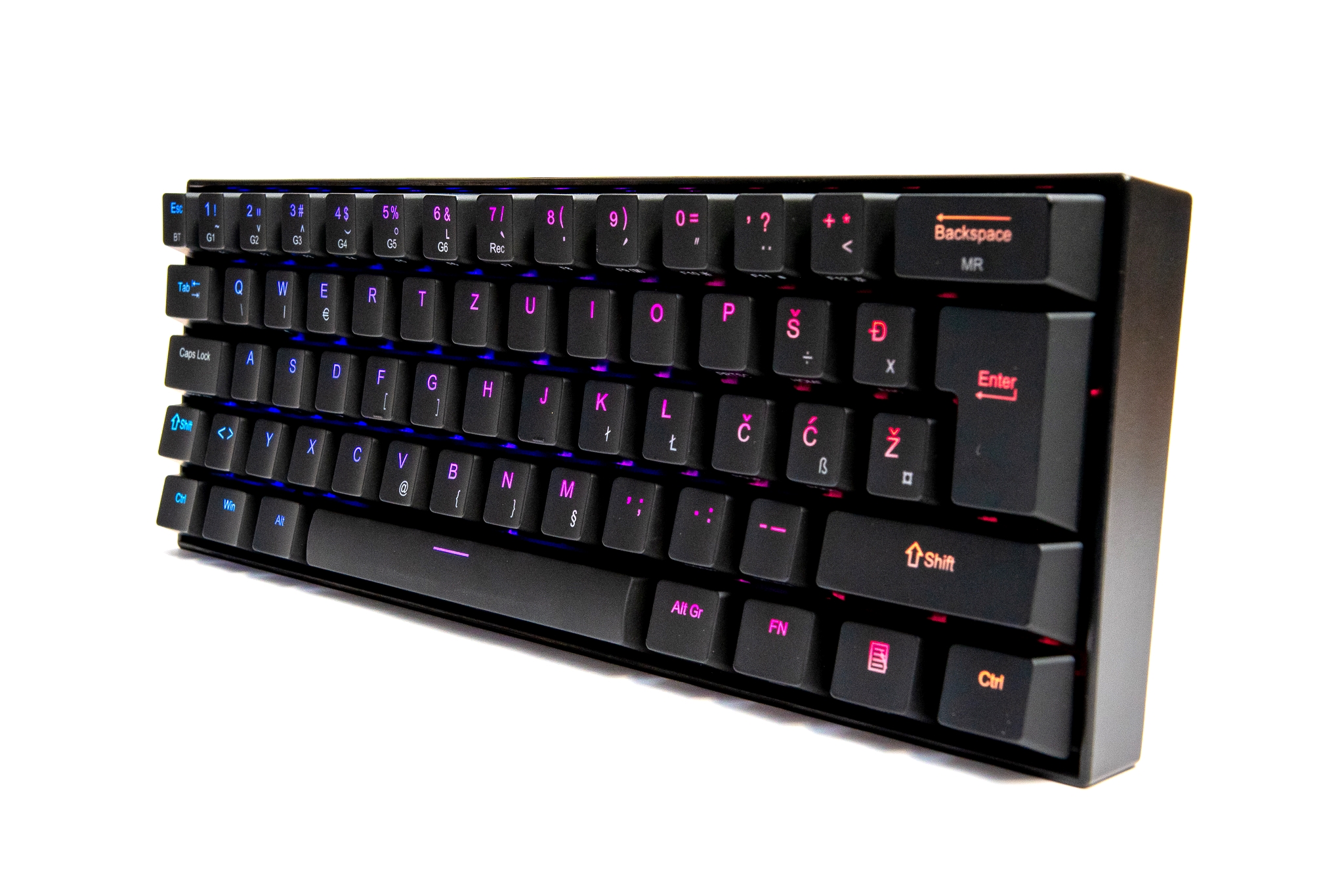 REDRAGON DRACONIC K530 RGB MEHANIČNA TIPKOVNICA SLO/CRO, RJAVA STIKALA - slika 4