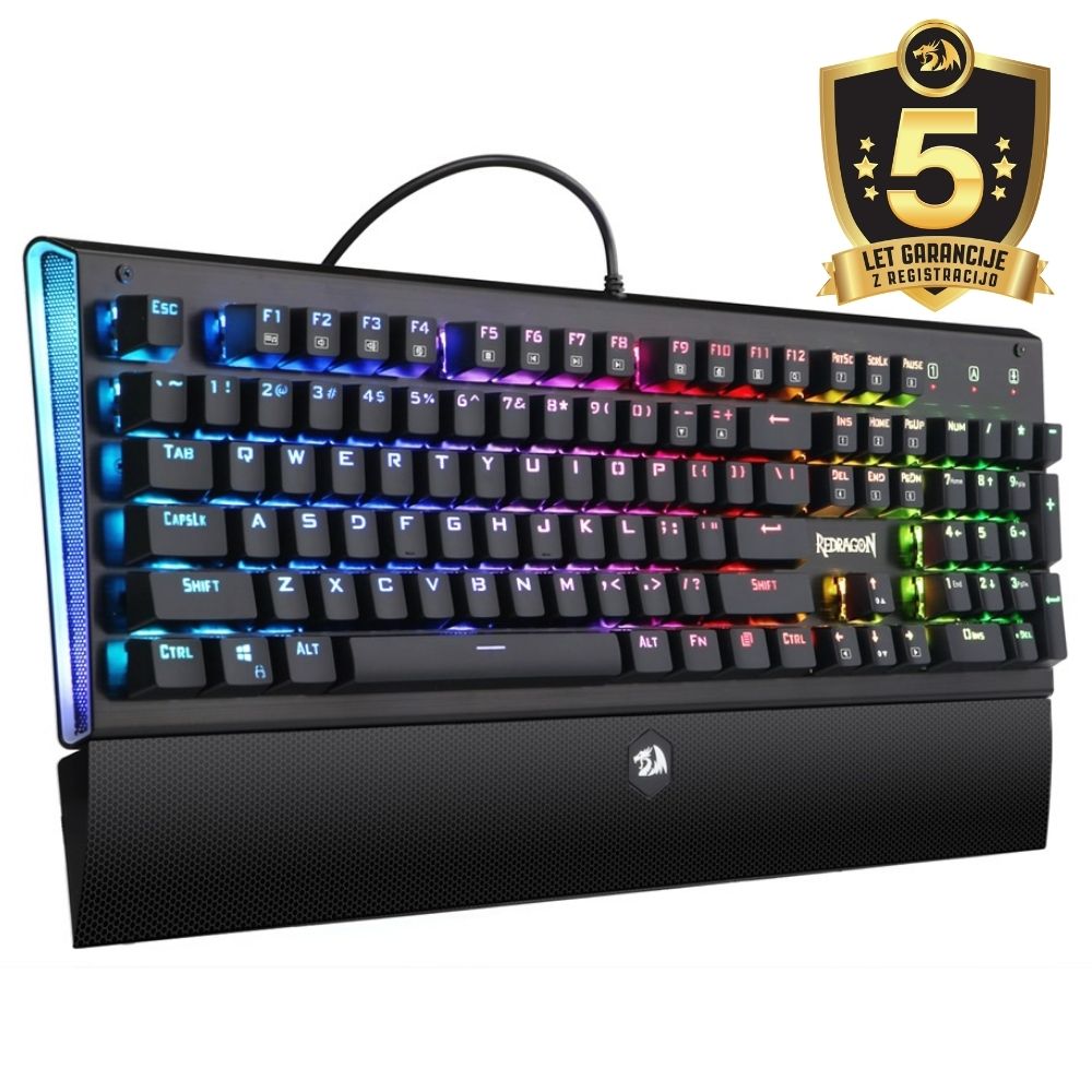 REDRAGON K569 ARYAMAN RGB GAMING MEHANSKA ŽIČNA TIPKOVNICA - RDEČA STIKALA - slika 5