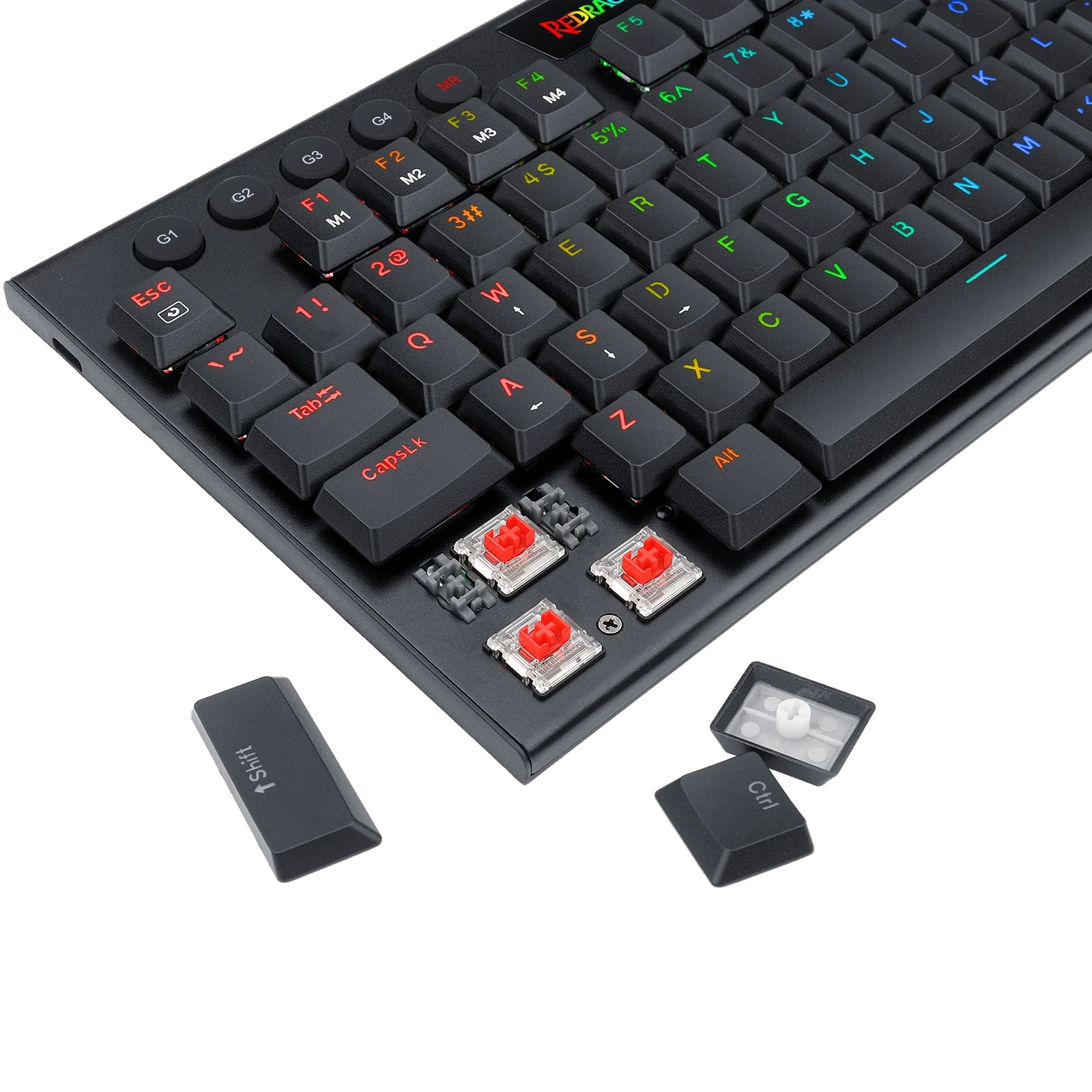 REDRAGON HORUS K619-RGB žična mehanska tipkovnica, rdeča stikala SLO/HR - slika 4