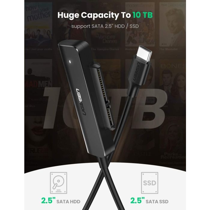 Ugreen USB-C 3.1 na SATA Adapter za 2.5“ - box - slika 5