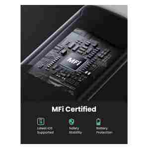 Ugreen USB-C na Lightning kabel srebrn 2m