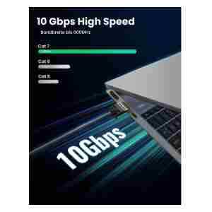 Ugreen Cat7 RJ45 gigabitni mrežni kabel 10 Gbps, 600 Mhz/s 3m