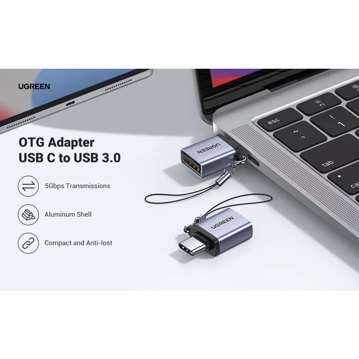 UGREEN USB-C na USB-A 3.0 adapter z vrvico - box - slika 2