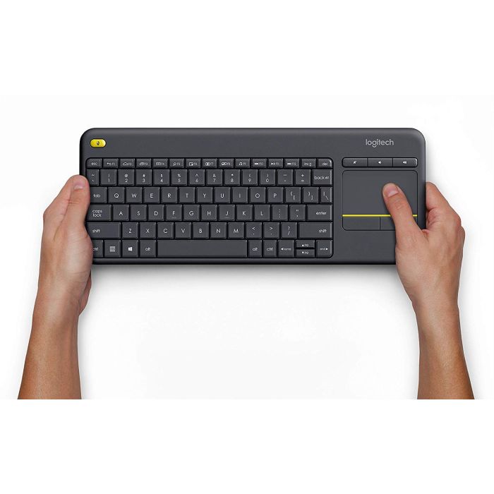Brezžična tipkovnica Logitech K400 Plus Wireless Touch črna (Unifying, SLO gravura) - slika 3