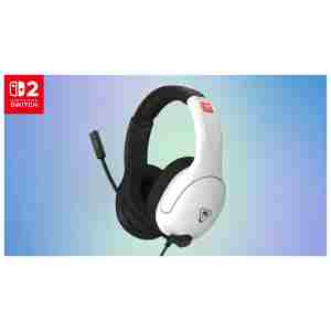 TURTLE BEACH NINTENDO SWITCH 2 AIRLITE FIT ŽIČNE SLUŠALKE ČRNO-BELE BARVE